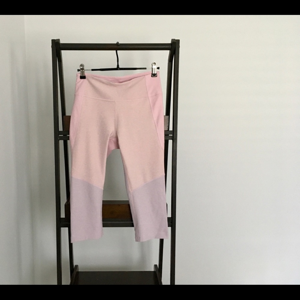 Outdoor Voices Color Block Cropped Legging
